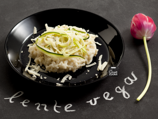 Romige risotto met courgette