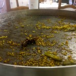 Lege pan paella van restaurante Casa Carmela in Valencia