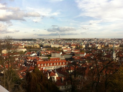 Uitzicht op de stad Praag