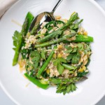 Slanke risotto met groene groenten uit het kookboek NewFysic