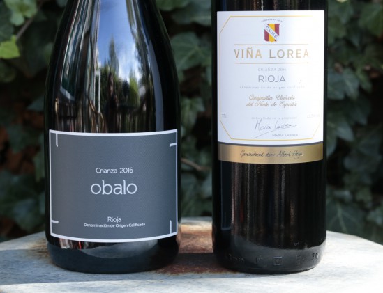 Rioja Crianza 2016 vergeleken: Rioja AH Excellent versus  Obalo