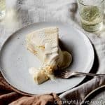 Cheesecake met peren vierkant uit Slow