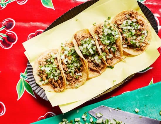 Tacos de Suadera uit het kookboek Comida Mexicana van Rosa Cienfuegos