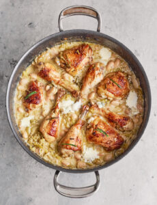 Gebraden kip met prei en limabonen van Jamie Oliver uit EEN