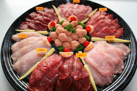 Vlees fondue met mager vlees
