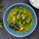 Thaise groene curry met aubergine
