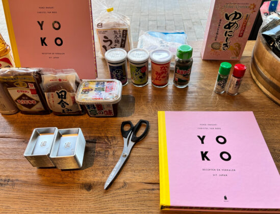 Tafel met Japanse ingrediënten