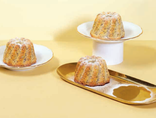mini tulband citroen-maanzaad cakejes uit het kookboek Elke dag bakdag