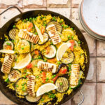 Vega Paella met groente en halloumi uit Groentekost van Jeroen Meus