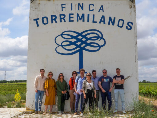 Groepsfoto bij Torremilanos in Ribera del Duero