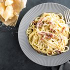 Pasta met Gorgonzola en katenspek